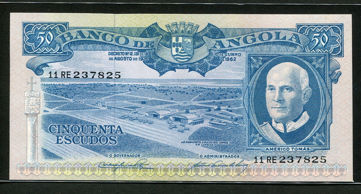 앙골라 Angola 1962 50 Escudos, P93, 미사용