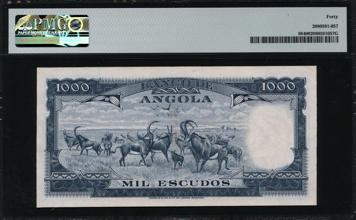 앙골라 Angola 1970 1000 Escudos P98,PMG 40 극미품