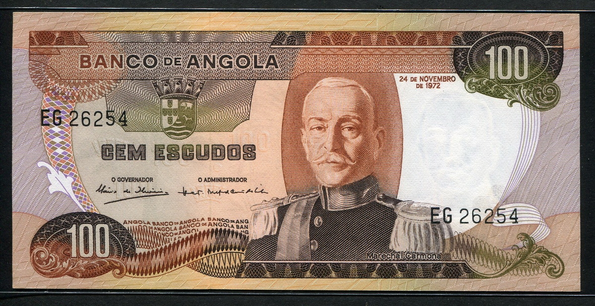 앙골라 Angola 1972 100Escudos,P101,미사용