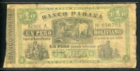 아르헨티나 Argentina 1868 1 Peso Boliviano,S1815, 보품