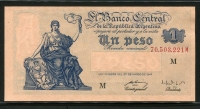 아르헨티나 Argentina 1947 (1948-1951) 1 Peso,P257,Serie M, 미사용(-)