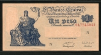 아르헨티나 Argentina 1947 (1948-1951) 1 Peso, P257,Serie N, 미사용