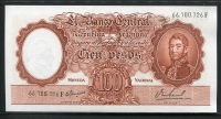 아르헨티나 Argentina 1967-1969 100 Pesos,P277, 미사용-