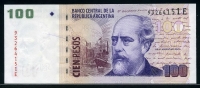 아르헨티나 Argentina 2003 100 Pesos P357a 미사용- (앞면볼펜자국)