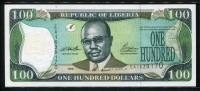 라이베리아 Liberia 1999 100 Dollars,P25,미사용