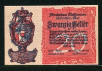 리히텐슈타인 Liechtenstein 1920 20 Heller,P2, 미사용