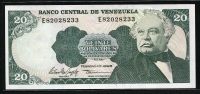 베네수엘라 Venezuela 1998 20 Bolivares, P63a, 미사용