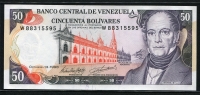 베네수엘라 Venezuela 1998 50 Bolivares, P65g,미사용