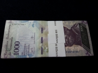 베네수엘라 Venezuela 2017 1000 Bolivares, 100장 다발 미사용