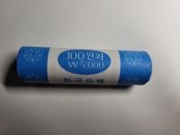 한국은행 2000년 100원 정품롤 (양면숫자)