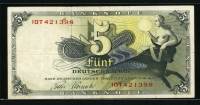 독일 Germany Federal Republic 1948, 5Deutsche Mark,P13i, 미품