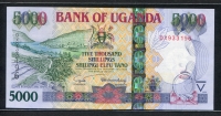 우간다 Uganda 2004 5000 Shillings,P44a, 미사용