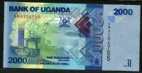 우간다 Uganda 2010 2000Shillings,P50a,미사용