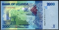 우간다 Uganda 2017 2000 Shillings,P50d,미사용