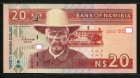 나미비아 Namibia 2002 20 Namibia Dollars,P6b, 미사용