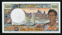 뉴칼레도니아 New Caledonia 1969-1992 500 Francs,P60d,미사용
