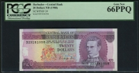 바베이도스 Barbados 1988 20 Dollars,P39,PCGS 66 PPQ 완전미사용