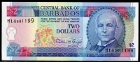 바베이도스 Barbados 1995, 2 Dollars,P46,미사용