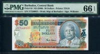 바베이도스 Barbados 2000,50 Dollars,P64,PMG 66 EPQ 완전미사용