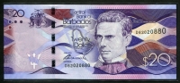 바베이도스 Barbados 2013 20 Dollars,P76a,미사용
