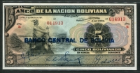 볼리비아 Bolivia 1929 5 Bolivia nos, P113, 미사용