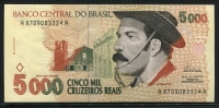 브라질 Brazil 1993 5000 Cruzeiros Reais,P241,미사용