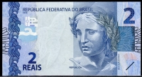 브라질 Brazil 2010 2 Reais,P252d, 미사용