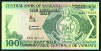 바누아투 Vanuatu 1982 100 Vatu,P1,AA, 미사용