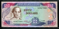 자메이카 Jamaica 1993 50 Dollars,P73b,미사용
