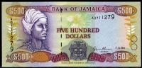 자메이카 Jamaica 1994 500 Dollars P77a 미사용