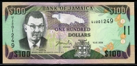 자메이카 Jamaica 2004 100 Dollars,P54b.미사용