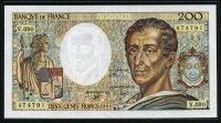 프랑스 France 1991 200 Francs P155d 미사용(-)