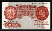 영국 Great Britain 1955-1960 10 Shillings P368c L.K. O'Brien 미사용