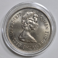 건지 1977년 25 펜스 주화 미사용  (KM#31 / 28.28g / Copper-Nickel / 38.61 mm)