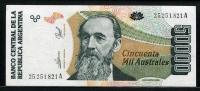 아르헨티나 Argentina 1989-1991 50000 Australes,P335,준미사용