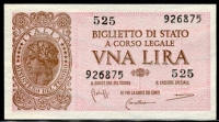 이탈리아 Italy 1944 1 Lira P29 미사용