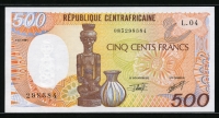 중앙아프리카공화국 Central African Republic 1991 500 Francs,P14d,미사용