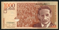 콜롬비아 Colombia 2003 1000Pesos Oro,P450e, 미사용