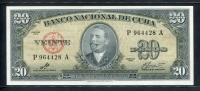 쿠바 Cuba 1960 20 Pesos P80c 미사용