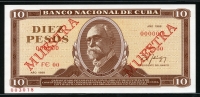 쿠바 Cuba 1988 10 Pesos P104s Specimen 미사용