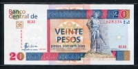쿠바 Cuba 2008 20 Pesos,FX50,외화 환전 증서, 미사용