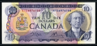 캐나다 Canada 1971 10 Dollars,P88c,Lawson-Bouey,준미사용