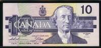 캐나다 Canada 1989 10 Dollars,P96a,BC-57a,Thiessen-Crow,미사용