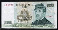 칠레 Chile 1994 1000 Pesos,P154e, 미사용
