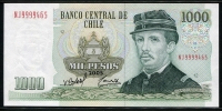 칠레 Chile 2005 1000Pesos, P154f, 미사용