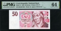 체코 Czech Republic 1994 50 Korun P11 PMG 64 미사용
