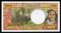 프렌치 퍼시픽 테러토리즈 French Pacific Territories 1996 1000 Francs,P2b, 미사용