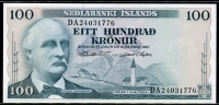 아이슬란드 Iceland 1961 100 Kronur, P44, 미사용