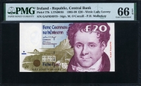 아일랜드 Ireland Republic 1994-1999 ( 1999 ) 5 Pounds P75b PMG 66 EPQ 완전미사용