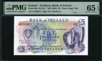 아일랜드 Ireland Northern 1985 5 Pounds P66b PMG 65 EPQ 완전미사용